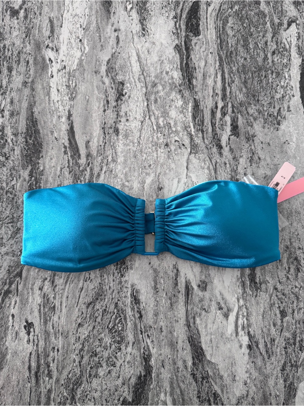 Victoria's Secret Swim Bandeau Bikini Swimsuit Top turquoise Size S NWT